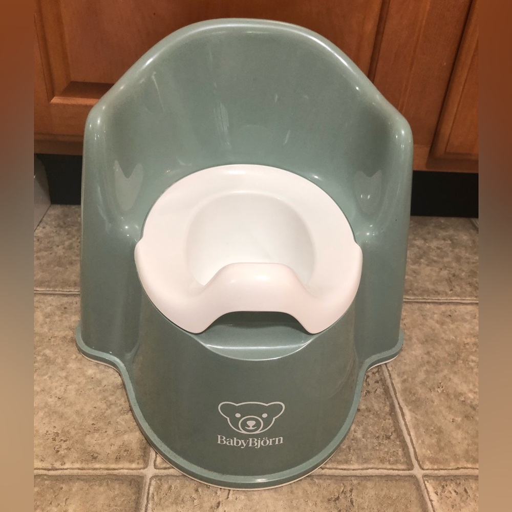 Bjorn Mint Green Kids Potty with White Seat